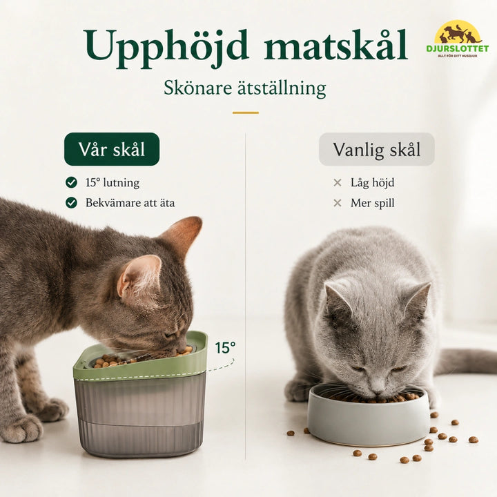 MealStream Vattenfontän med Matskål matskal - Djurslottet