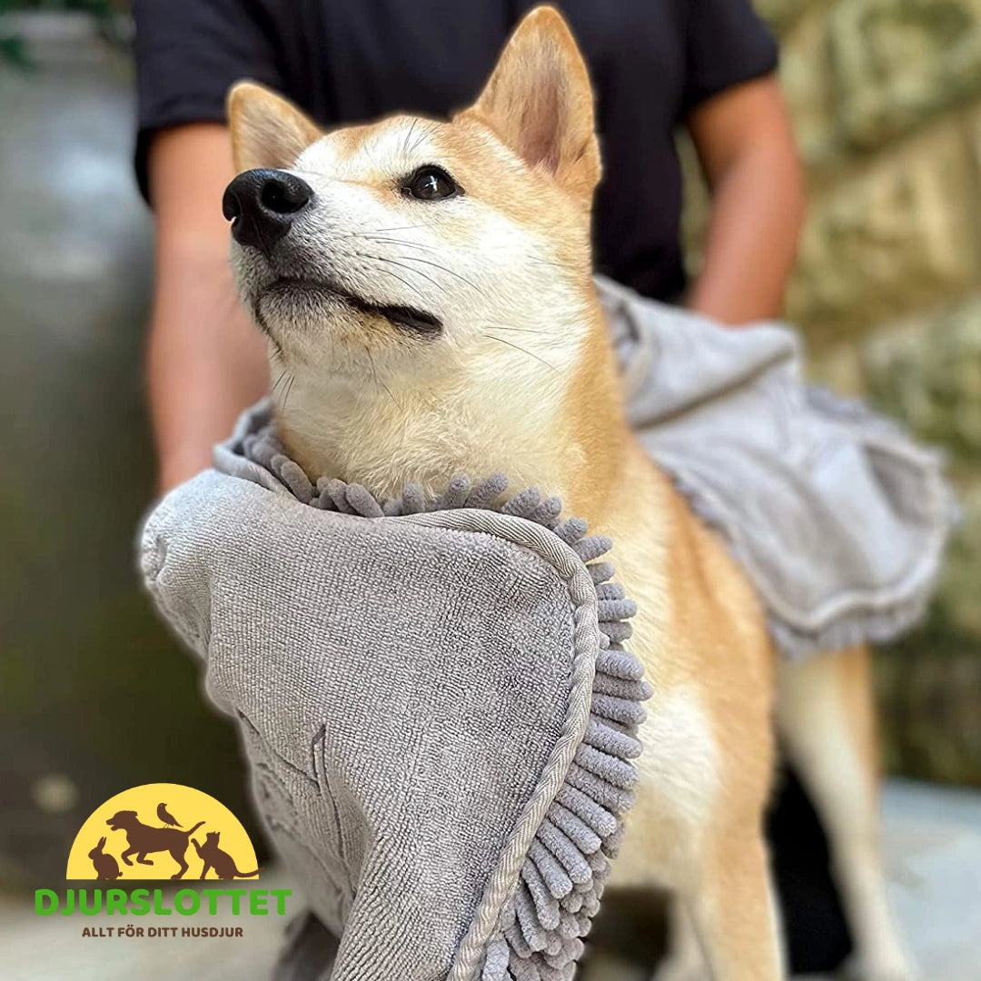 Mikrofiberhandduk Hund Bättre kontroll - Djurslottet