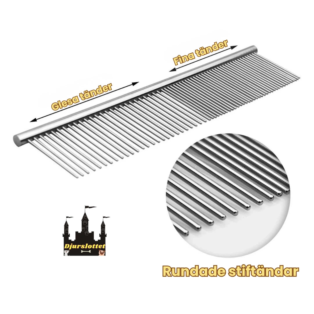 Mirakelkam Tandavstånd bred sida: 0,3 cm, Tandavstånd fin sida: 0,15 cm - Djurslottet