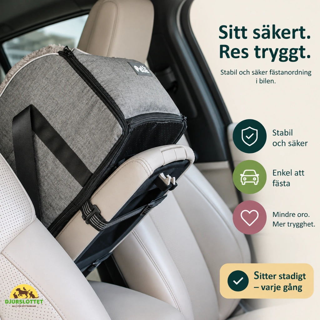 Mjuk Bilstol till hund och katt res tryggt - Djurslottet
