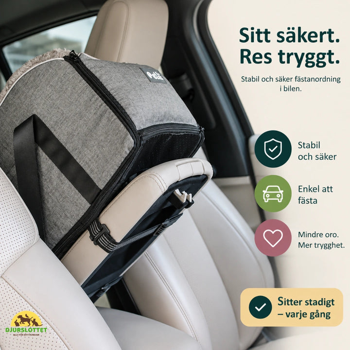 Mjuk Bilstol till hund och katt res tryggt - Djurslottet