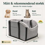 Mjuk Bilstol till hund och katt storlek  - Djurslottet