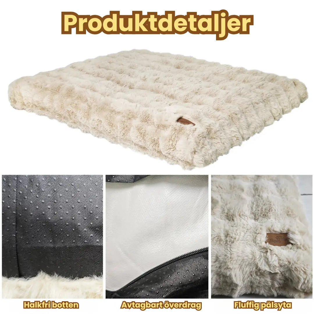 Mjuk hundmadrass för stora och små hundar Produkdetaljer - Djurslottet