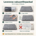 Mjuk hundmadrass levereras vakuumforpackad  - Djurslottet