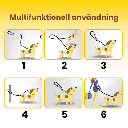 Multifunktionell Reflexfit Multifunktionellt Hundkoppel - Djurslottet