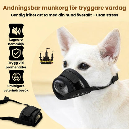 Munkorg till Hund Andningsbar munkorg för tryggare vardag - Djurslottet