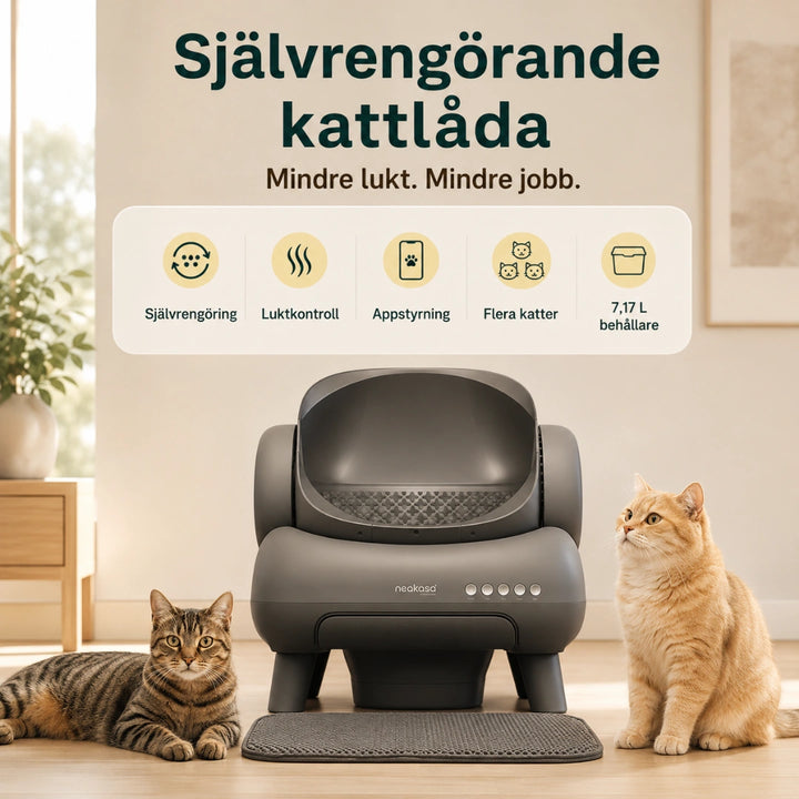 Neakasa M1 Självrengörande Kattlåda mindre lukt - Djurslottet