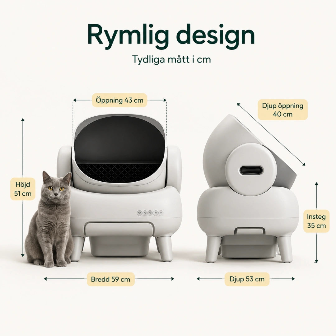 Neakasa M1 Självrengörande Kattlåda storlek - Djurslottet