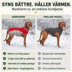 Nordvarm Reflekterande Vinterjacka för Hund vs enklare hundjacka - Djurslottet
