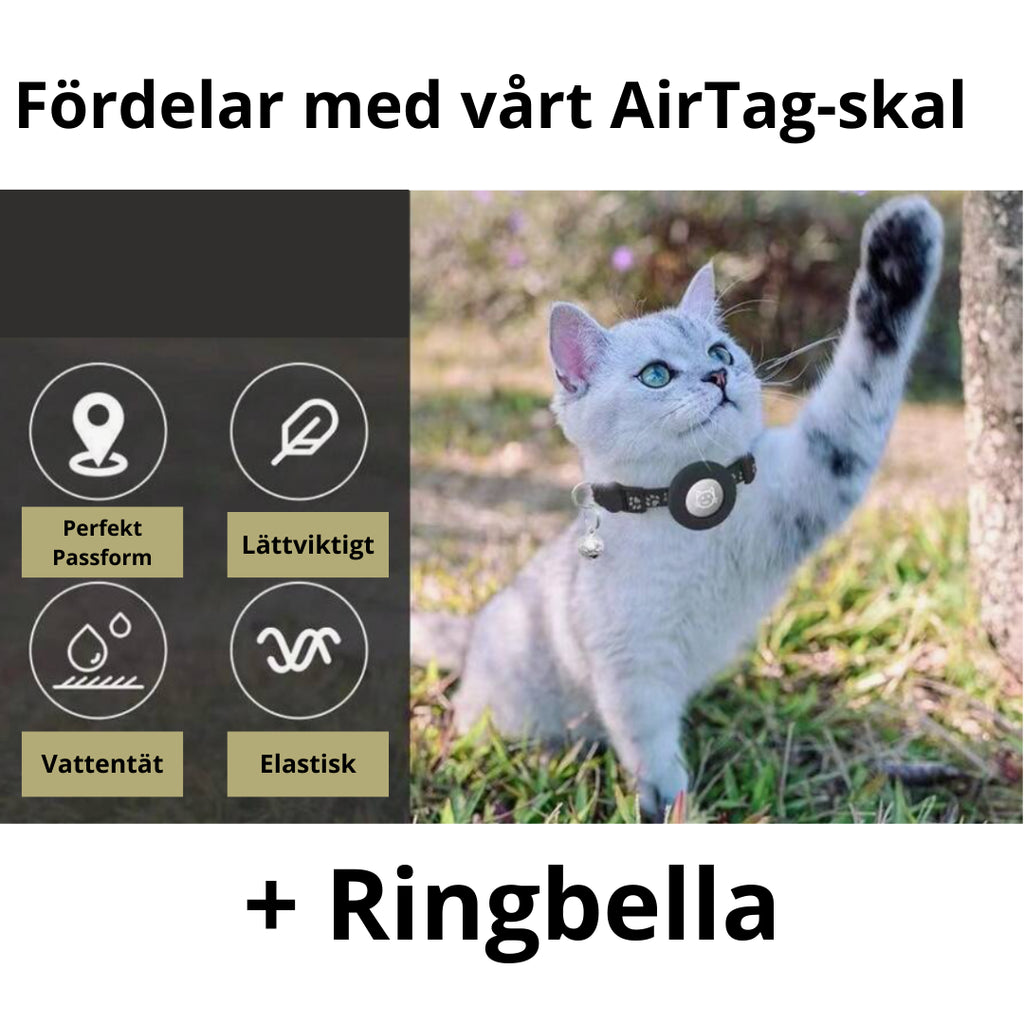 Katthalsband med Airtagskal - Djurslottet