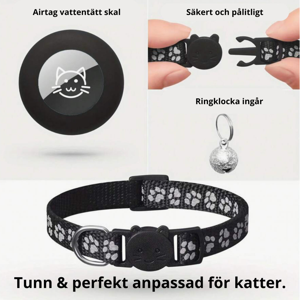 Katthalsband med Airtagskal - Djurslottet