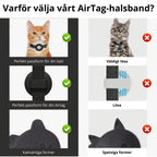 Katthalsband med Airtagskal - Djurslottet