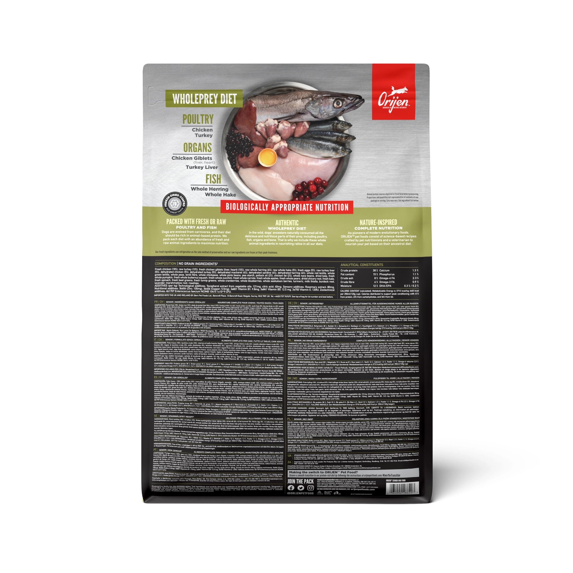 Orijen Senior - Torrfoder till hund - Djurslottet