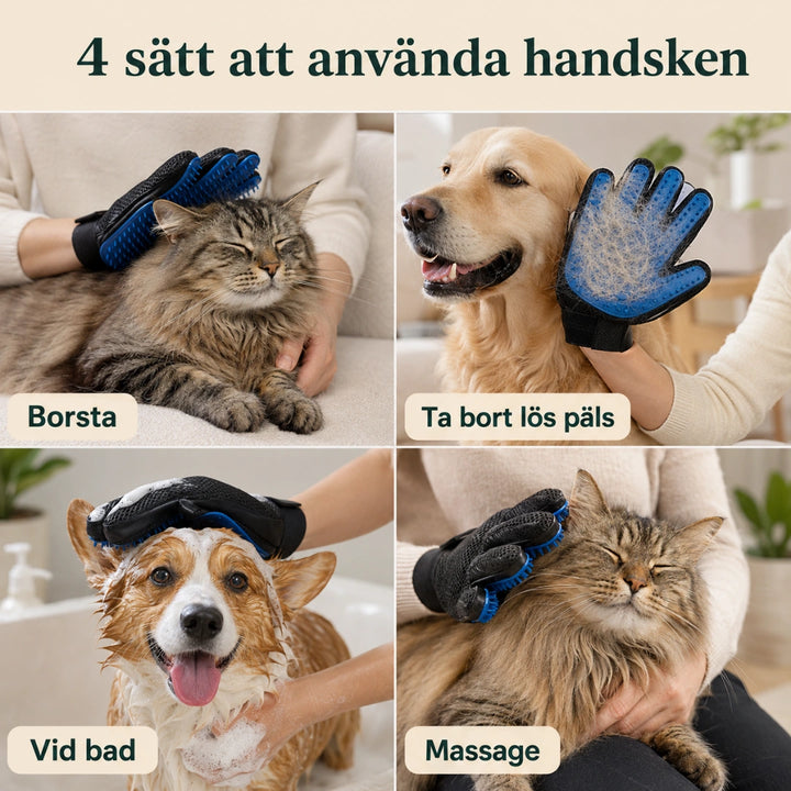 Pälshandske anvanda handsken - Djurslottet