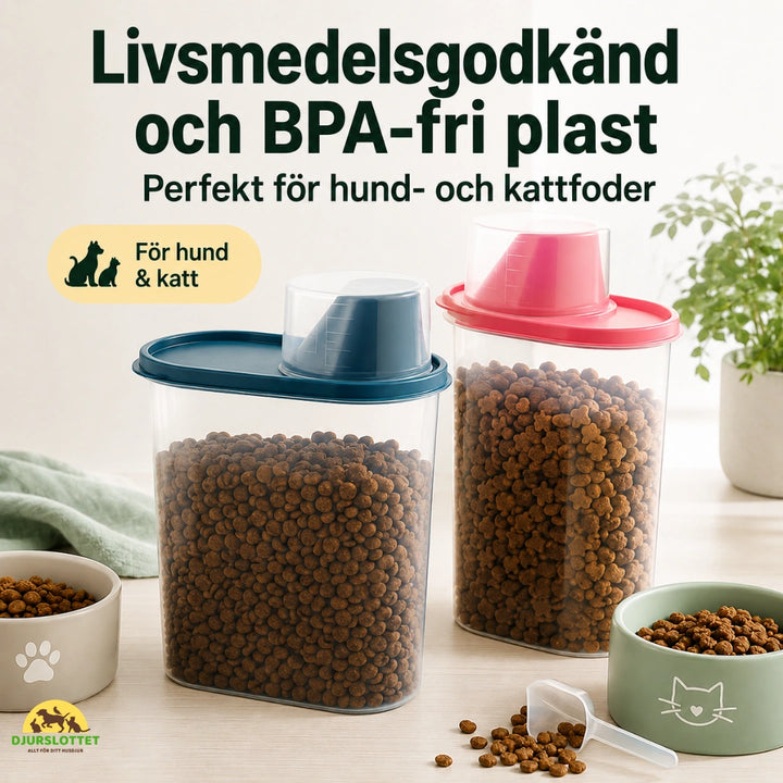 PawBox Foderbehållare bpa-fri plast - Djurslottet