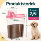 PawBox Foderbehållare storlek - Djurslottet