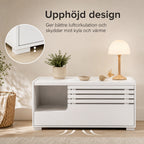 PawHut 2-i-1 Kattlådeskåp med upphöjd design för bättre ventilation - Djurslottet