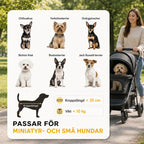 PawHut Hopfällbar Djurvagn passar för små hundar och katter - Djurslottet