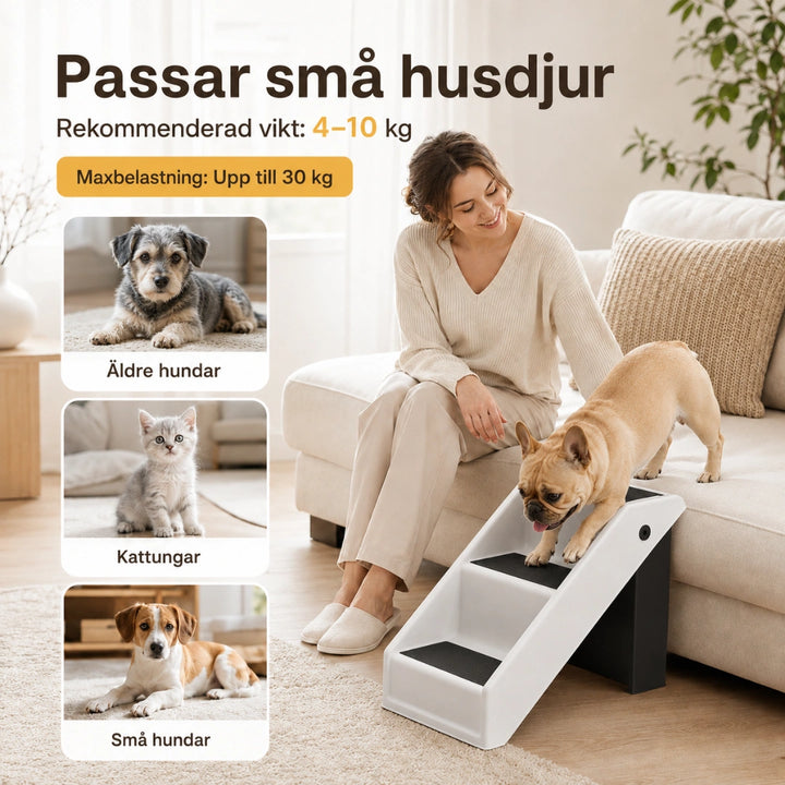 PawHut hundtrappa som passar små husdjur - Djurslottet