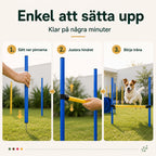 PawHut Agility Träningsset Hund enkel att sätta upp - Djurslottet