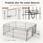 PawHut valphage med praktisk dörr för enkel åtkomst - Djurslottet