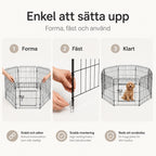 PawHut valphage enkel att använda - Djurslottet