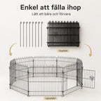 PawHut valphage enkel att fälla ihop - Djurslottet