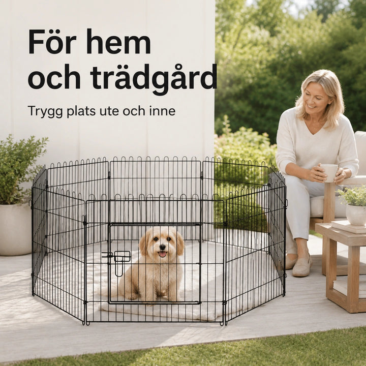 PawHut valphage i trädgården för utomhusbruk - Djurslottet
