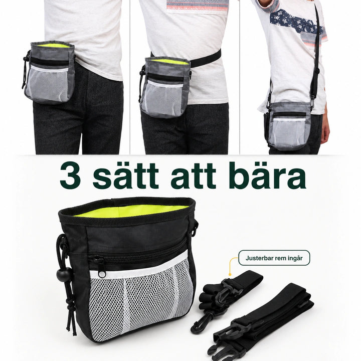 PawPocket Bärbar Godisväska 3 satt att bara - Djurslottet