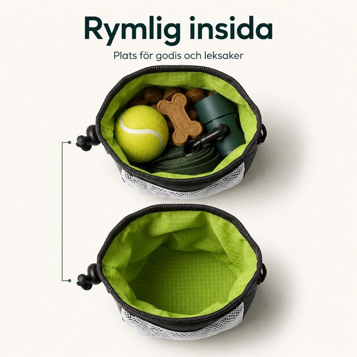 PawPocket Bärbar Godisväska rymlig insida - Djurslottet