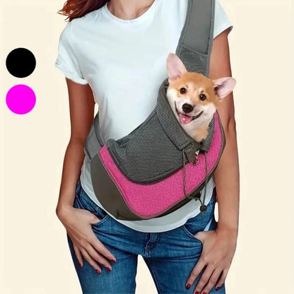 PawsPack Slingväska för husdjur Rosa - Djurslottet