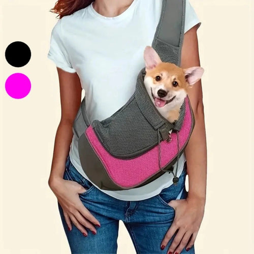 PawsPack Slingväska för husdjur Rosa - Djurslottet