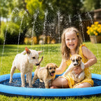 Pawsplash Sprinkler pool för hundar Djurslottet
