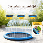 Pawsplash Sprinkler pool för hundar Justerbar vattenhojd - Djurslottet
