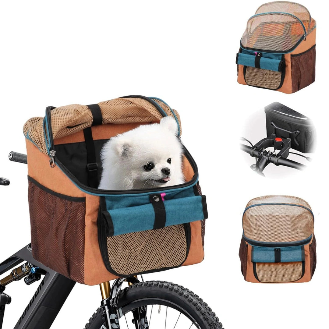 Pendlo cykelkorg och bärväska för hund och katt i orange - Djurslottet