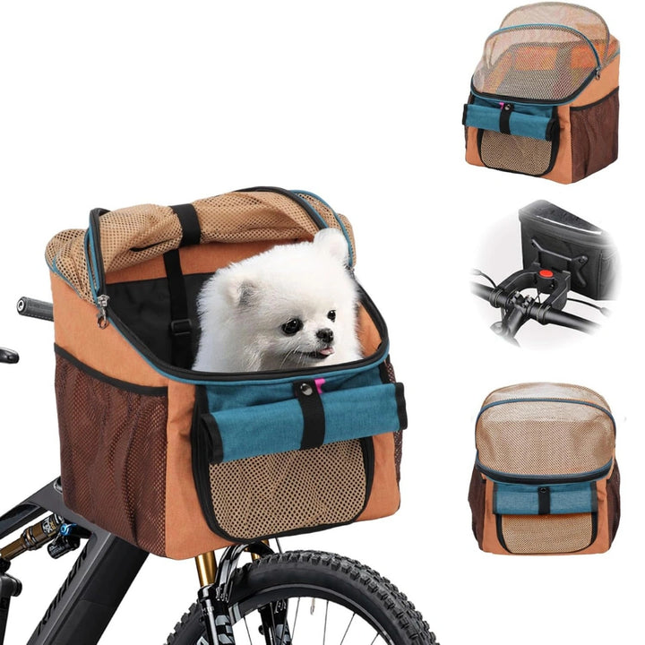 Pendlo cykelkorg och bärväska för hund och katt i orange - Djurslottet