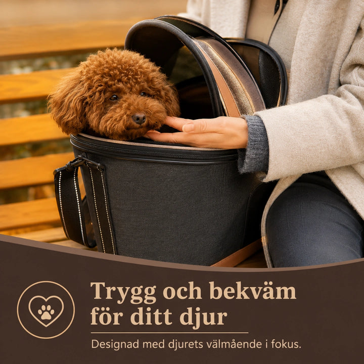 PetFuled Cykelkorg trygg plats med katt inuti - Djurslottet