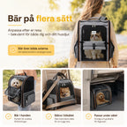 PetPacker Expanderbar ryggsäck Luftig känsla - Djurslottet 