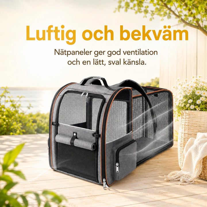 PetPacker Expanderbar ryggsäck Skön att bära - Djurslottet