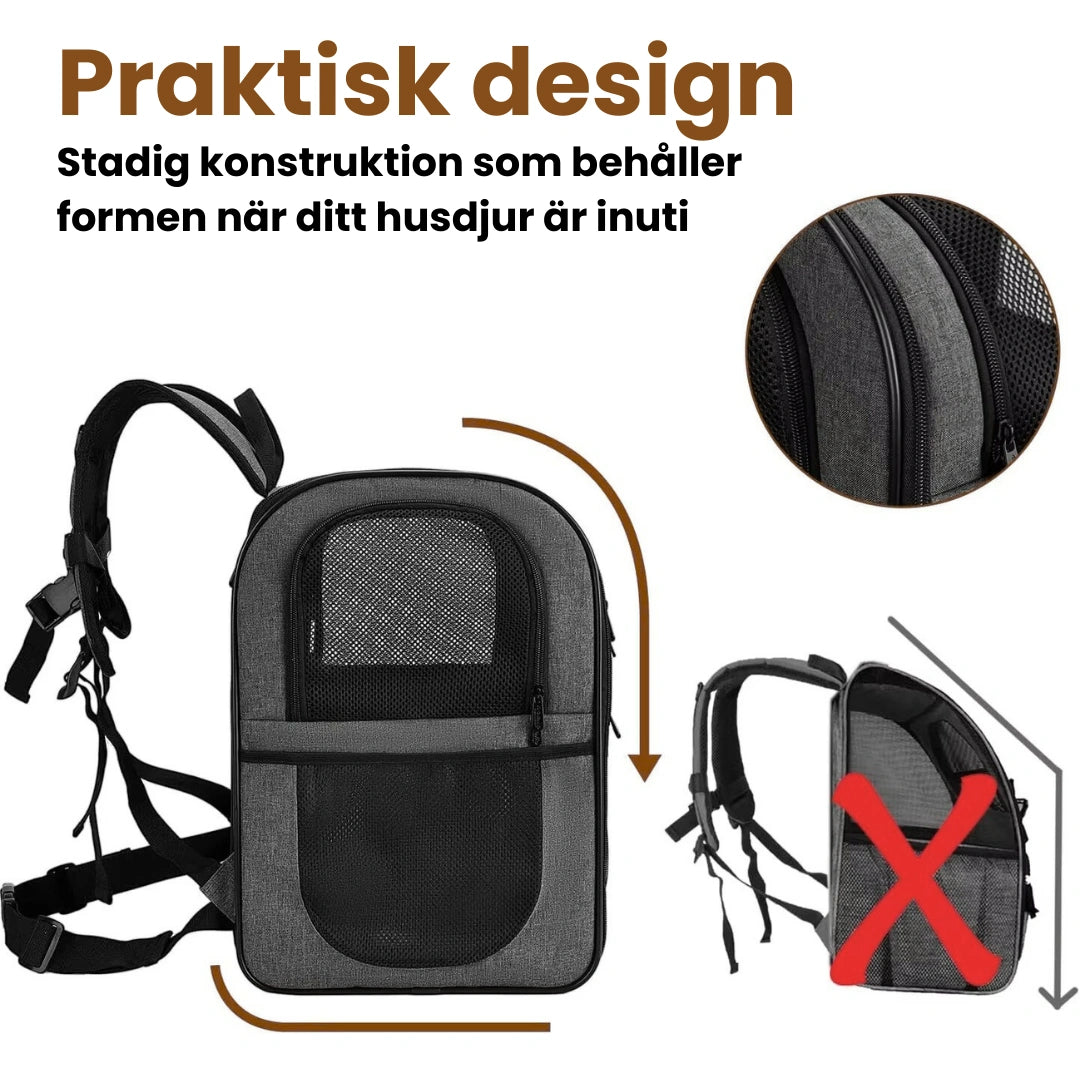 PetPacker Ryggsäck Praktisk design - Djurslottet