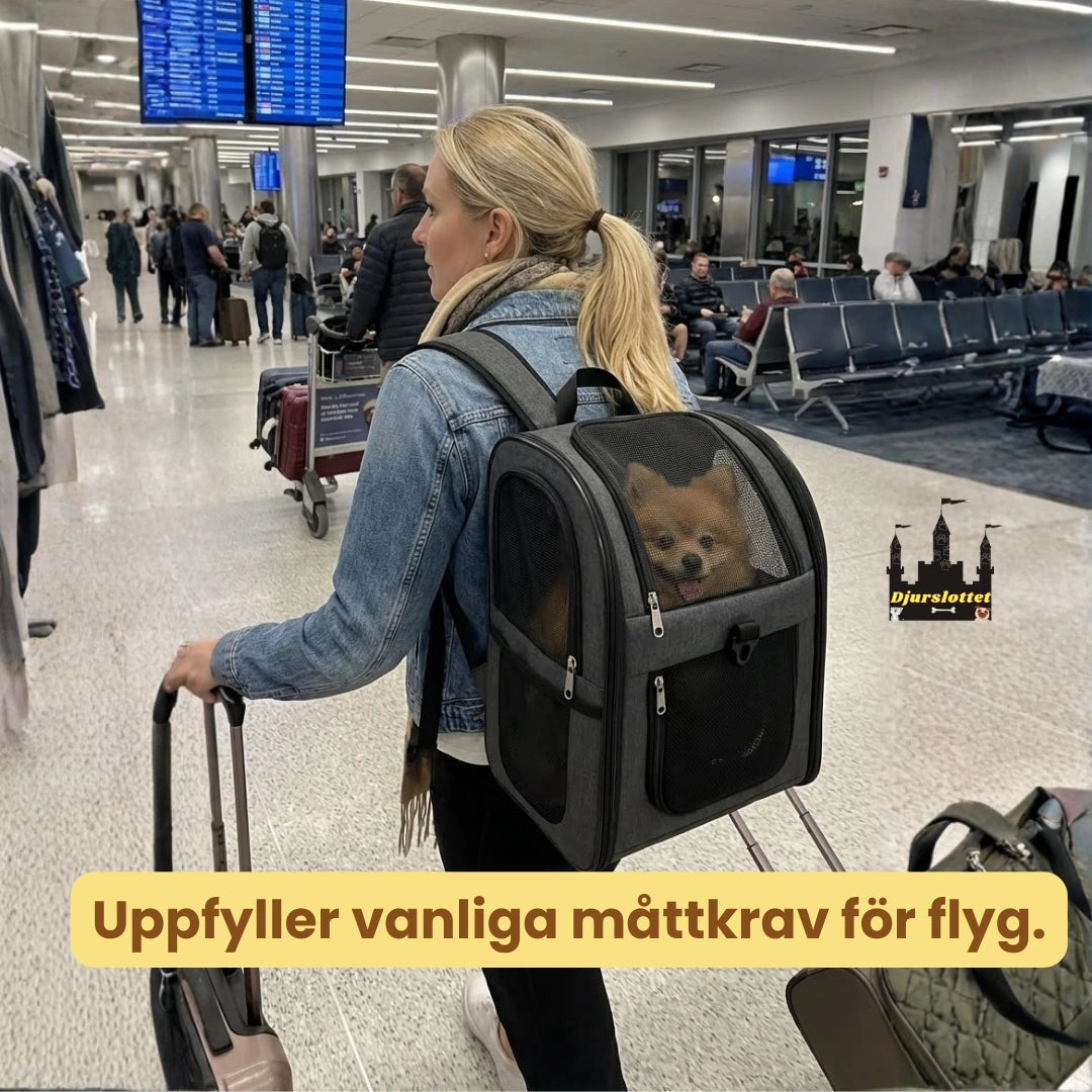 PetPacker Ryggsäck för hund och katt Uppfyller vanliga måttkrav för flyg. - Djurslottet