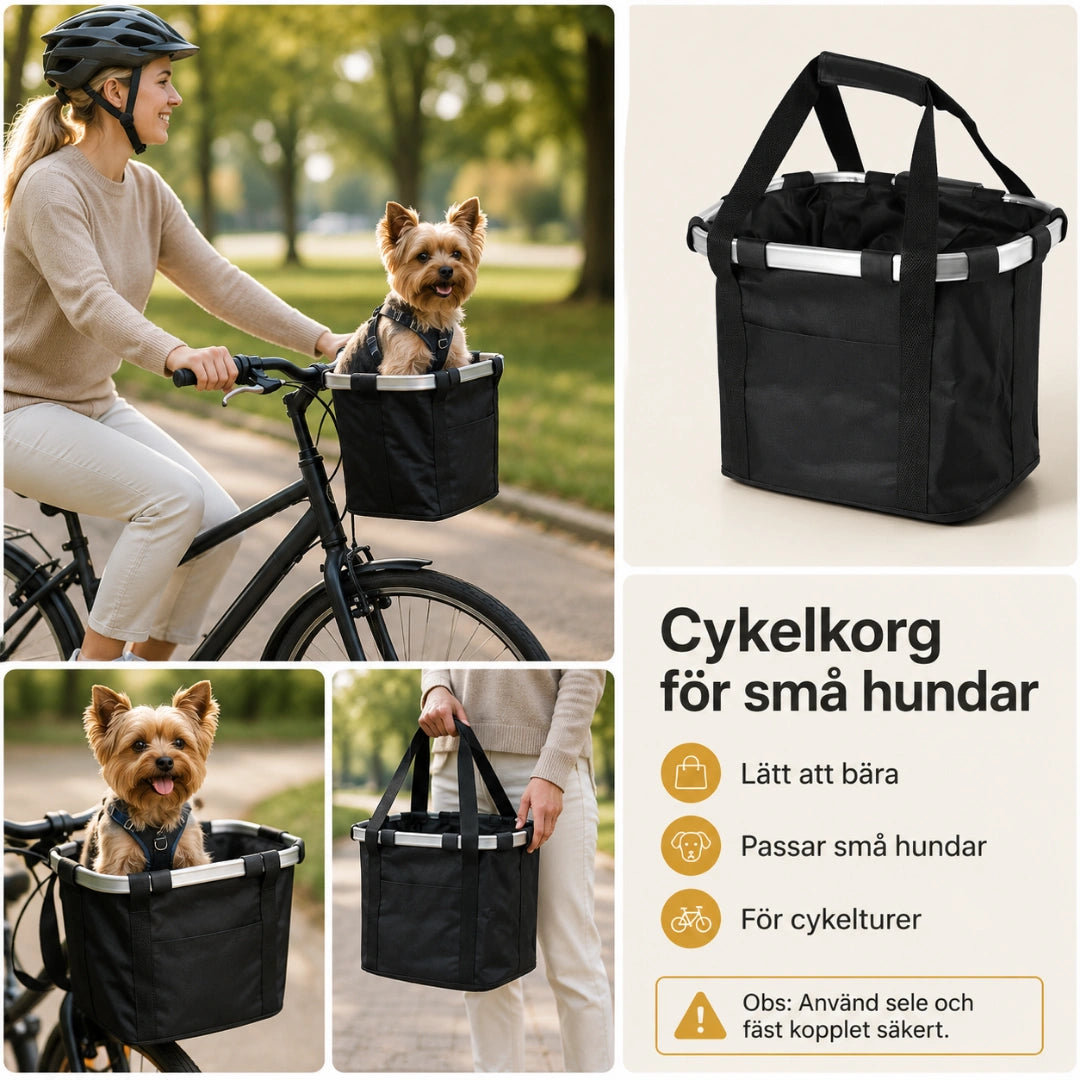 PetRide Cykelkorg Stabilt styrefäste - Djurslottet