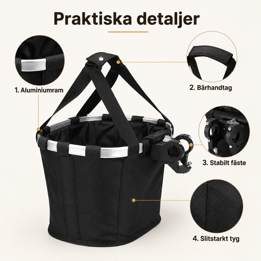 PetRide Cykelkorg detaljer - Djurslottet