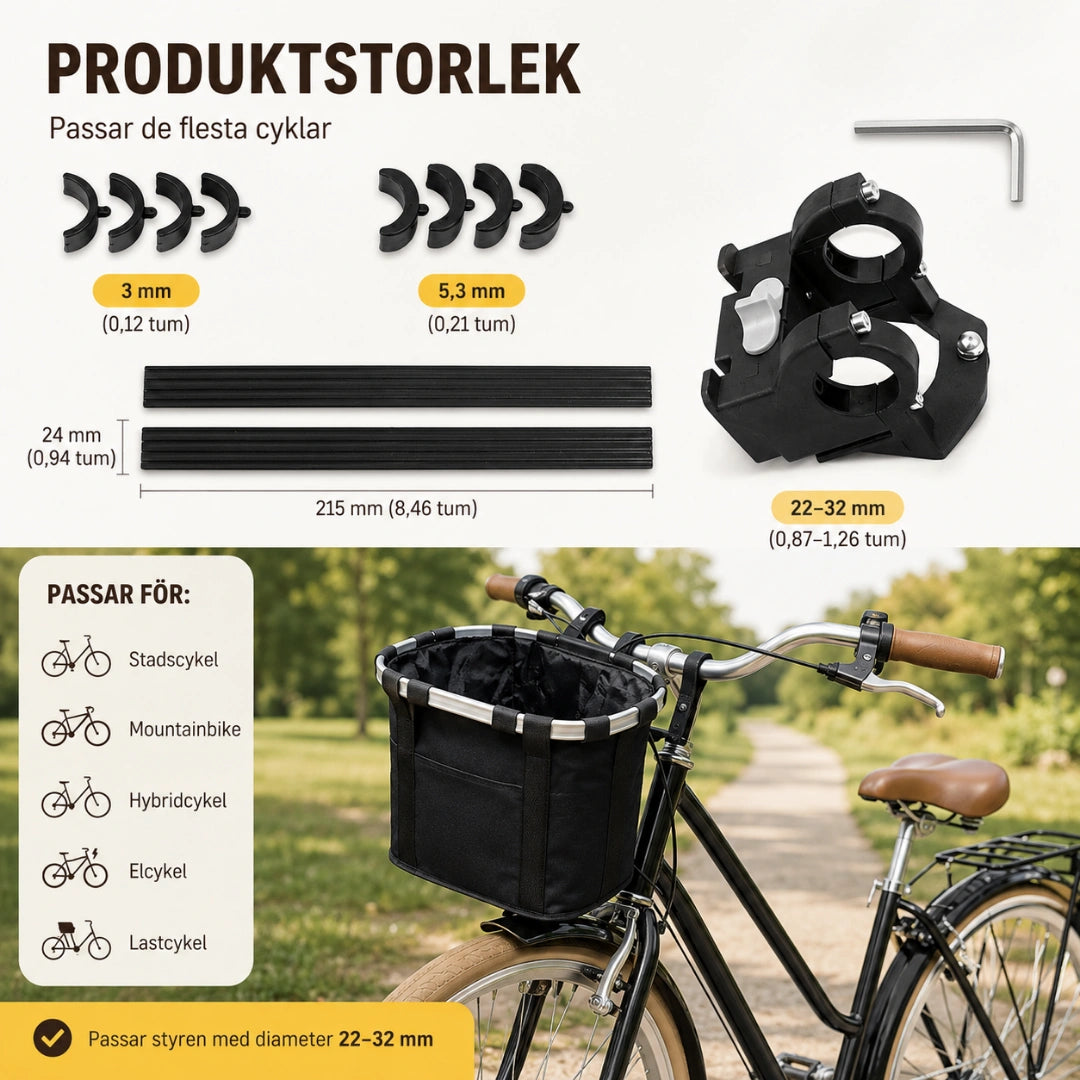 PetRide Cykelkorg storlek - Djurslottet