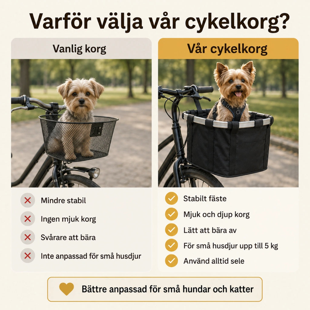 PetRide Cykelkorg vs var -  Djurslottet