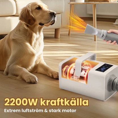 Petdryer Hårfön för husdjur Extrem luftström & stark motor -Djurslottet