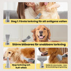 Petdryer Hårfön för husdjur Steg-Djurslottet