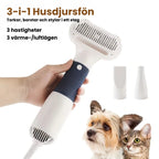 Petdryer Pälsfön Bäst i test och enda 3 i 1 pälsfönen på marknaden  - Djurslottet