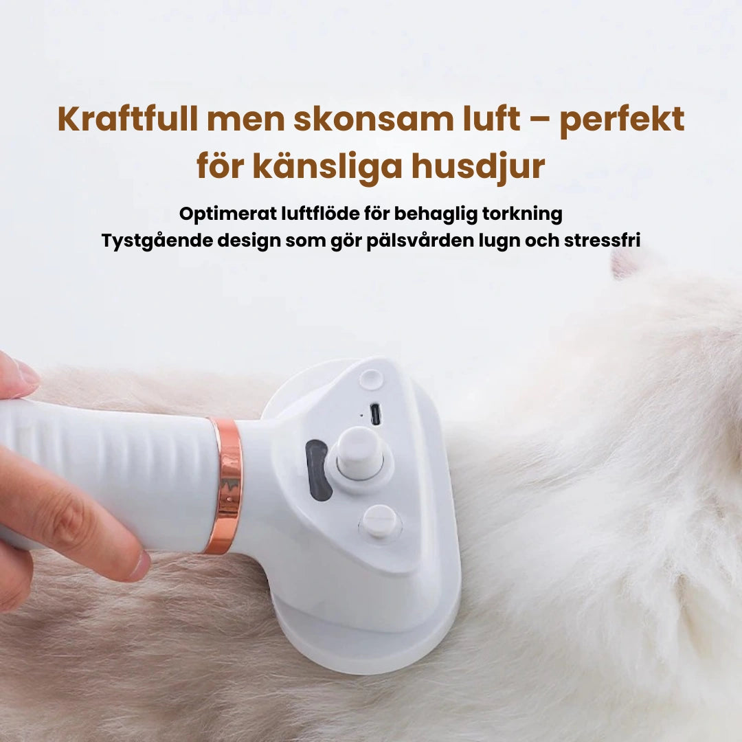 Petdryer Pro pälsfön Kraftfull men skonsam luft – perfekt för känsliga husdjur - Djurslottet