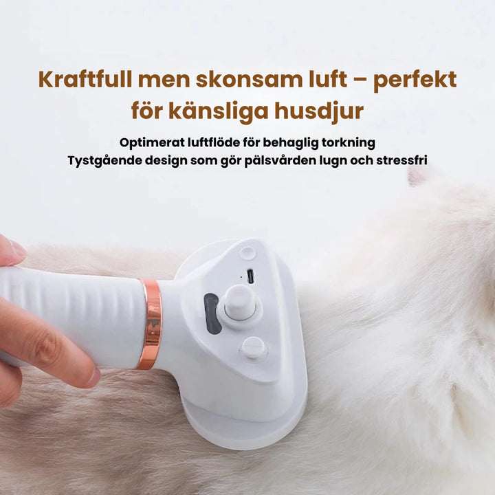 Petdryer Pro pälsfön Kraftfull men skonsam luft – perfekt för känsliga husdjur - Djurslottet